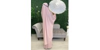 Jilbab jupe rose bonbon soie de medine